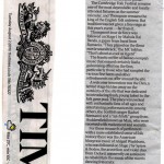 Cambridge Folk Festival 2011 - Review in The Times